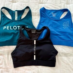 Peloton Apparel Sports Bra Trio - Teal, Black, Blue